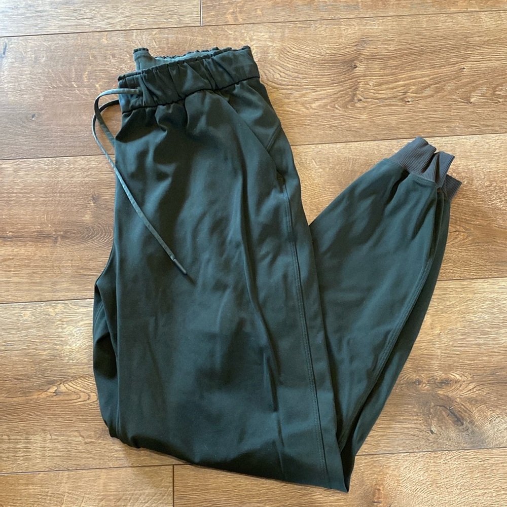 Lululemon Pants Women's Small Green Stretch High Rise Joggers Full Length